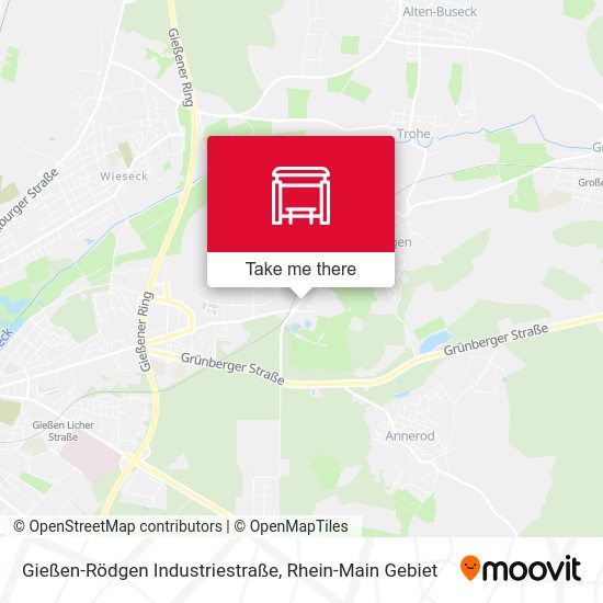 Gießen-Rödgen Industriestraße map