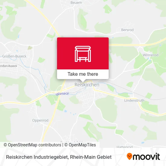 Карта Reiskirchen Industriegebiet
