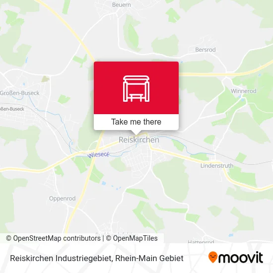 Карта Reiskirchen Industriegebiet