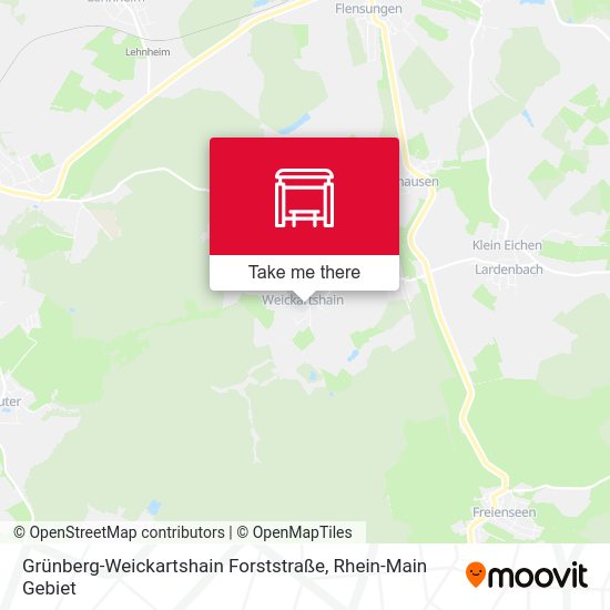 Grünberg-Weickartshain Forststraße map