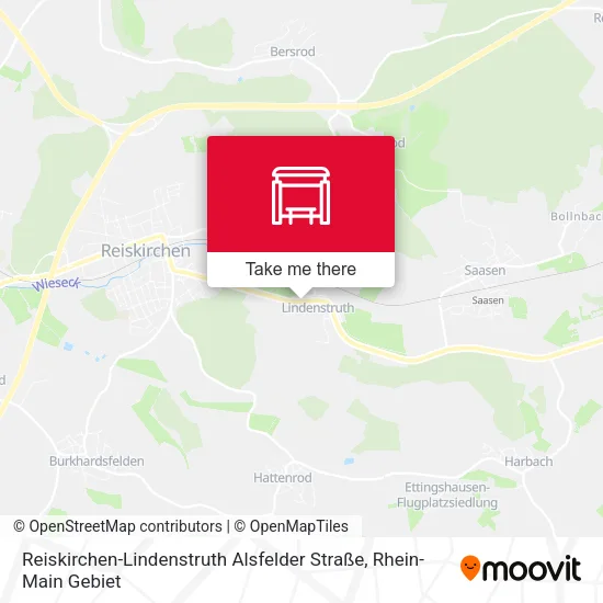 Карта Reiskirchen-Lindenstruth Alsfelder Straße