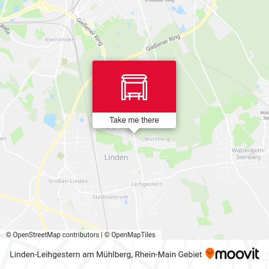 Карта Linden-Leihgestern am Mühlberg