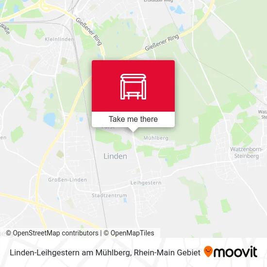 Карта Linden-Leihgestern am Mühlberg