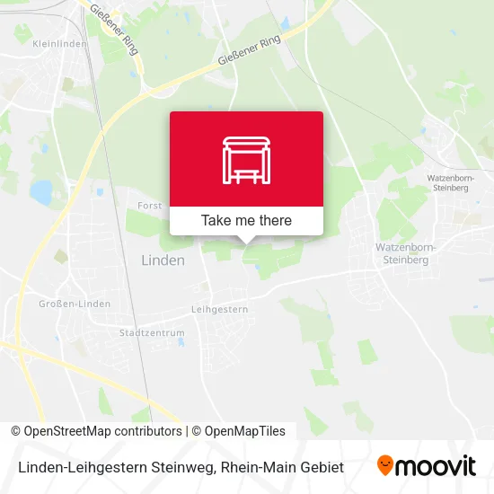 Карта Linden-Leihgestern Steinweg