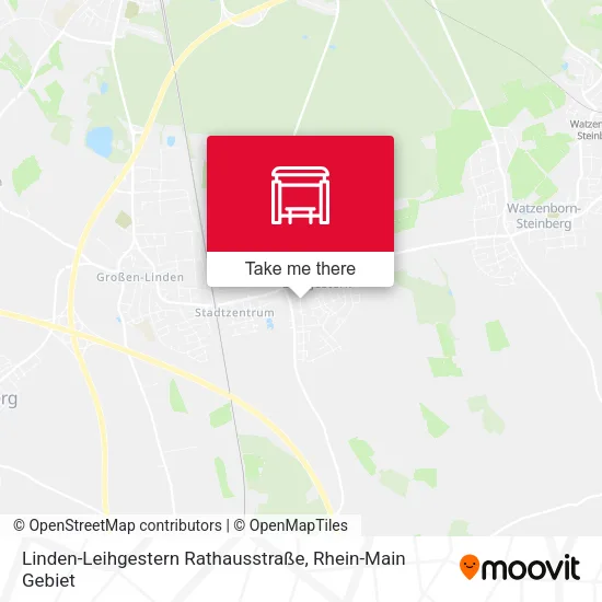 Карта Linden-Leihgestern Rathausstraße