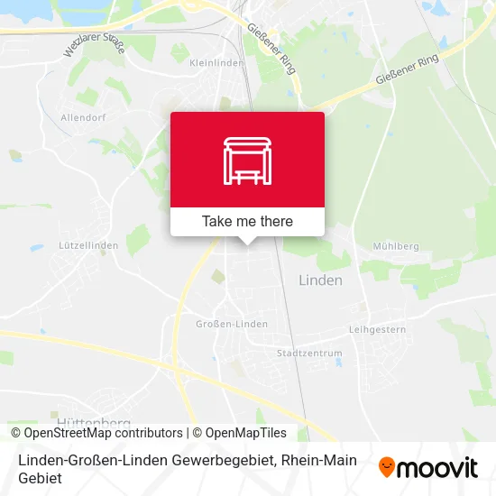 Карта Linden-Großen-Linden Gewerbegebiet