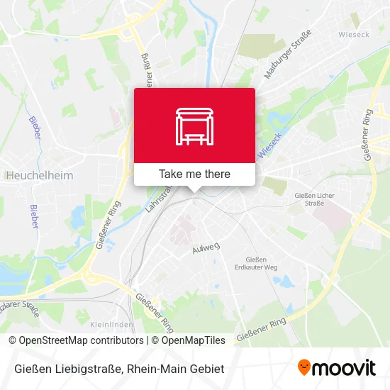Карта Gießen Liebigstraße
