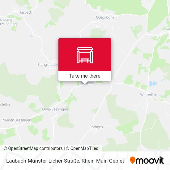 Laubach-Münster Licher Straße map