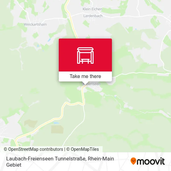 Карта Laubach-Freienseen Tunnelstraße