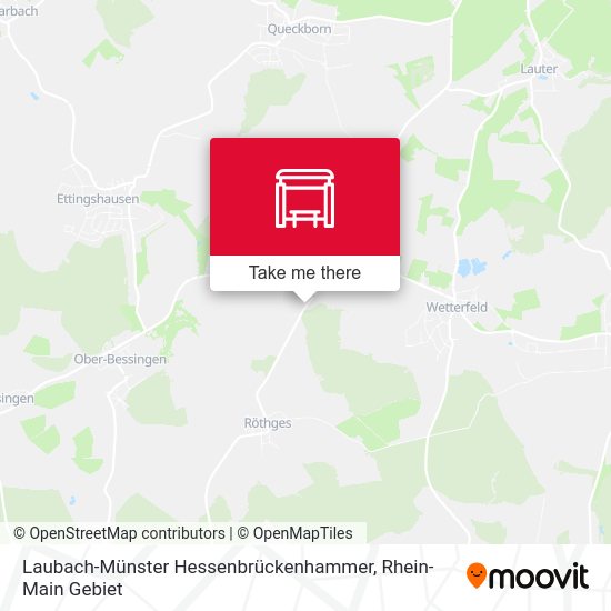 Laubach-Münster Hessenbrückenhammer map