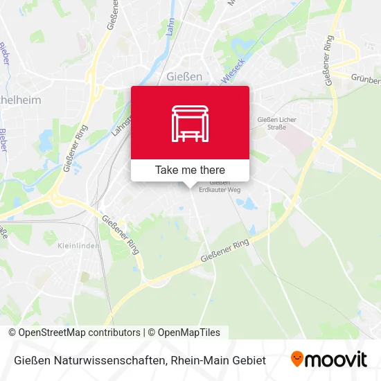 Карта Gießen Naturwissenschaften