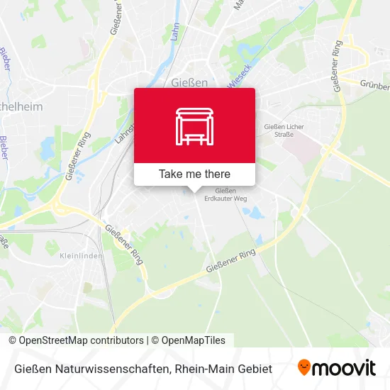 Карта Gießen Naturwissenschaften