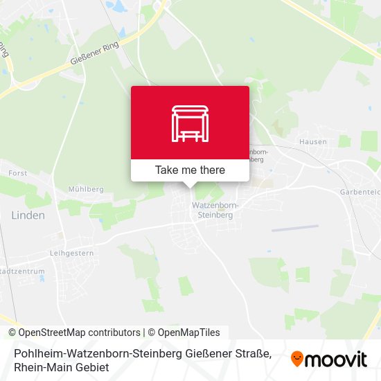 Pohlheim-Watzenborn-Steinberg Gießener Straße map