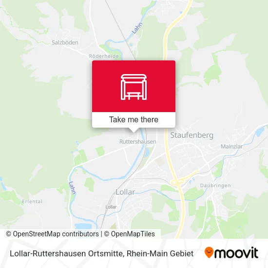 Карта Lollar-Ruttershausen Ortsmitte