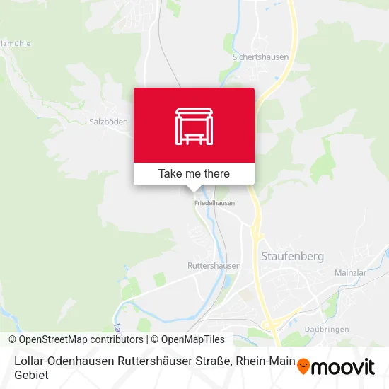 Карта Lollar-Odenhausen Ruttershäuser Straße