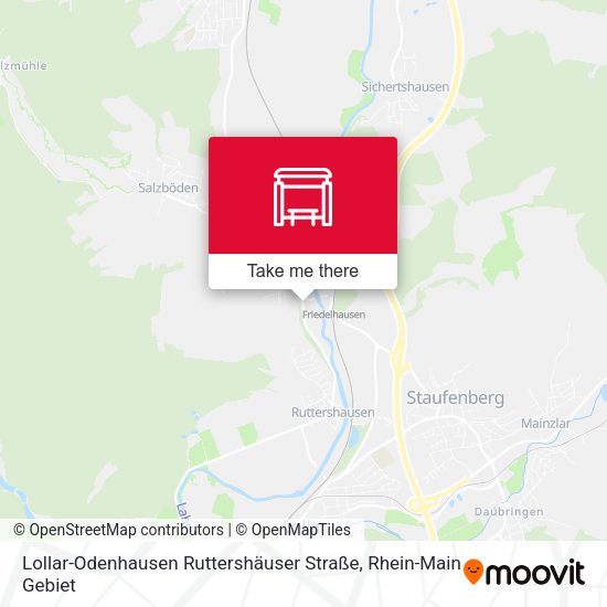 Lollar-Odenhausen Ruttershäuser Straße map