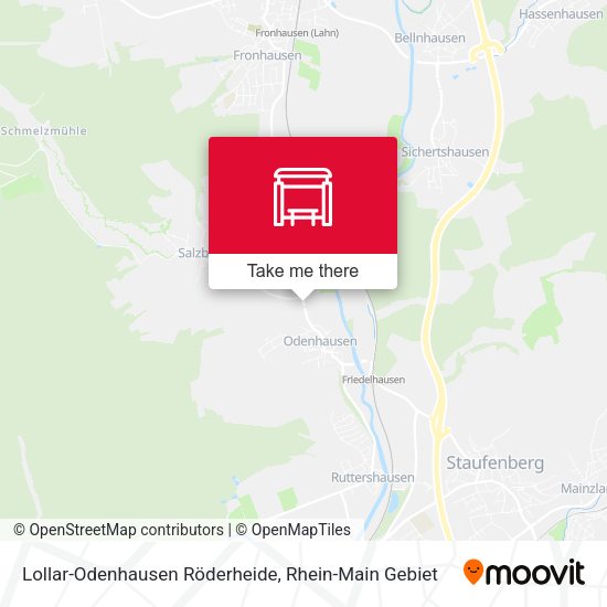 Lollar-Odenhausen Röderheide map