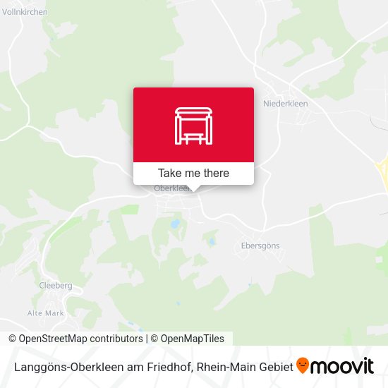 Langgöns-Oberkleen am Friedhof map