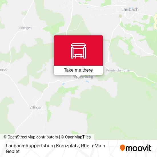 Laubach-Ruppertsburg Kreuzplatz map