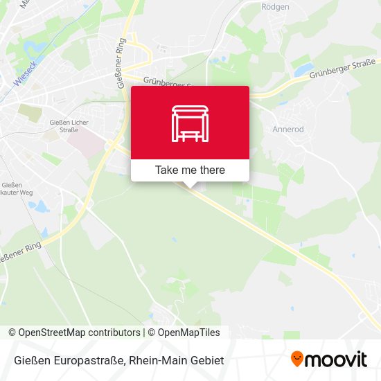Gießen Europastraße map