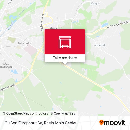 Gießen Europastraße map
