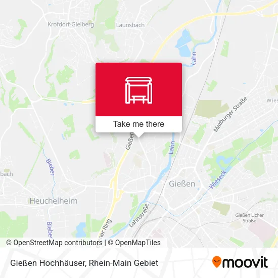 Карта Gießen Hochhäuser