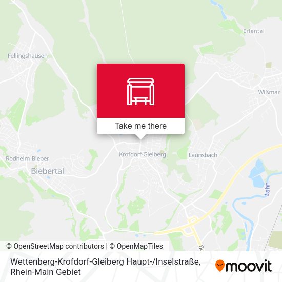 Wettenberg-Krofdorf-Gleiberg Haupt- / Inselstraße map