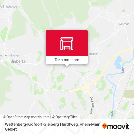 Карта Wettenberg-Krofdorf-Gleiberg Hardtweg