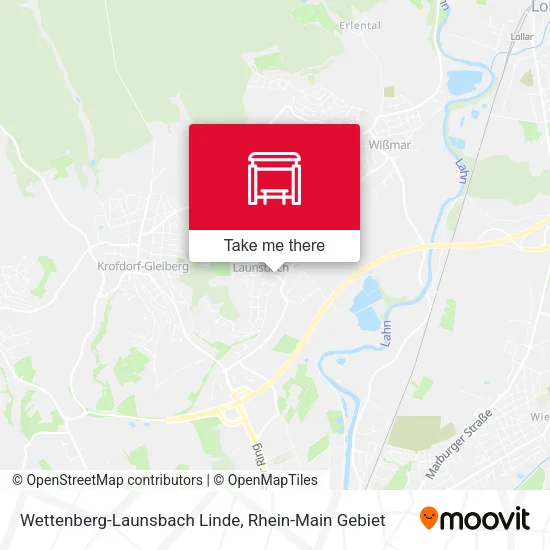 Карта Wettenberg-Launsbach Linde