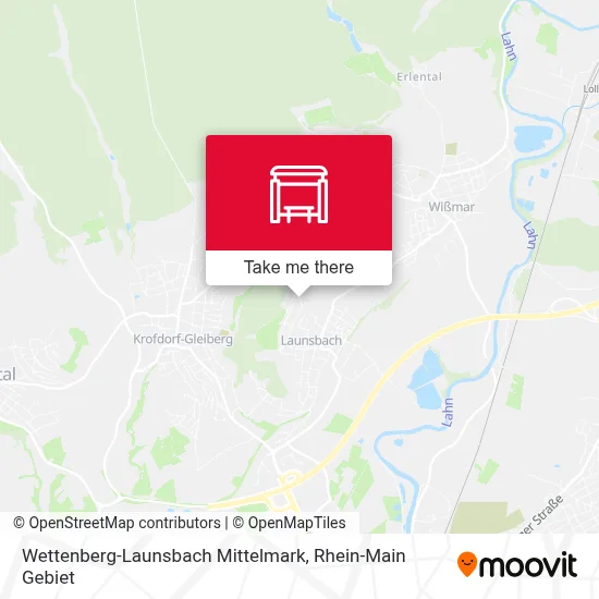 Wettenberg-Launsbach Mittelmark map