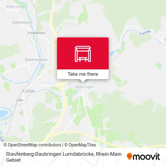 Карта Staufenberg-Daubringen Lumdabrücke