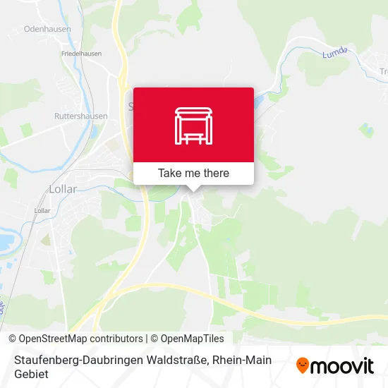 Карта Staufenberg-Daubringen Waldstraße
