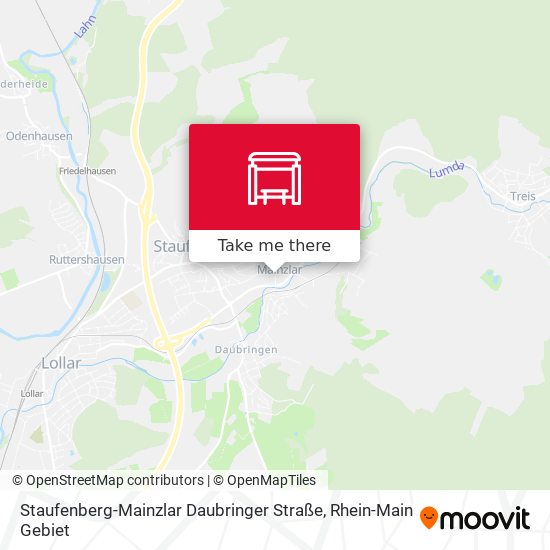 Staufenberg-Mainzlar Daubringer Straße map