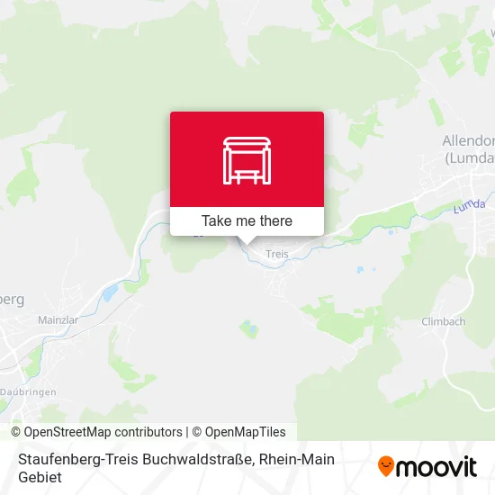 Карта Staufenberg-Treis Buchwaldstraße