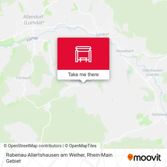 Rabenau-Allertshausen am Weiher map