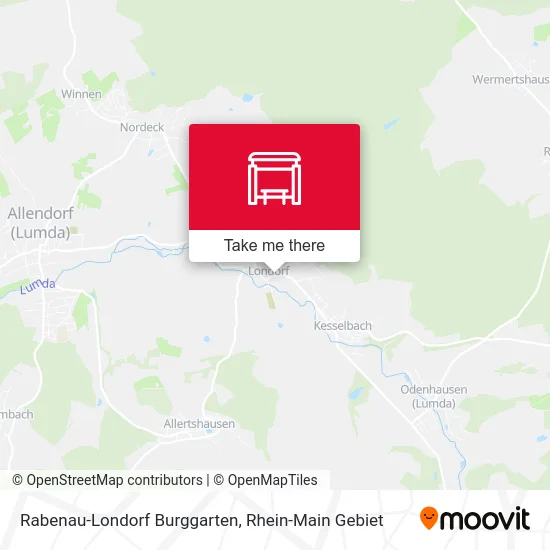 Rabenau-Londorf Burggarten map