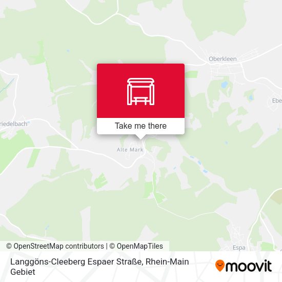 Langgöns-Cleeberg Espaer Straße map