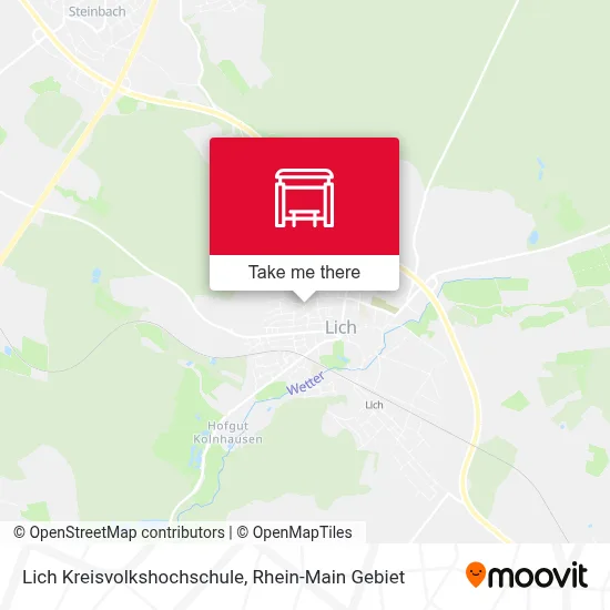 Lich Kreisvolkshochschule map