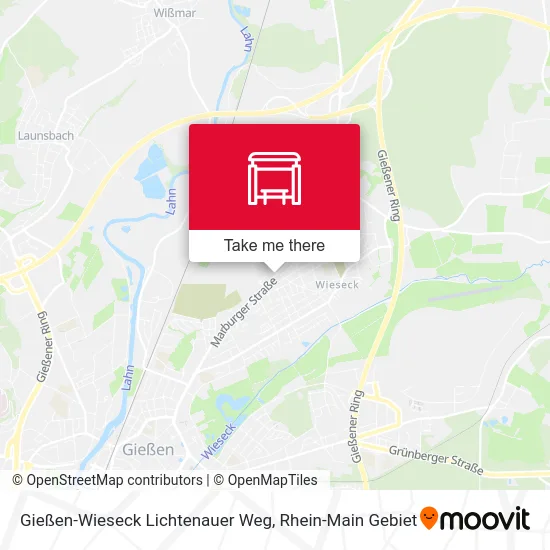Карта Gießen-Wieseck Lichtenauer Weg