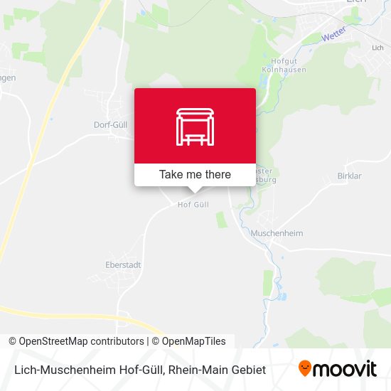 Lich-Muschenheim Hof-Güll map
