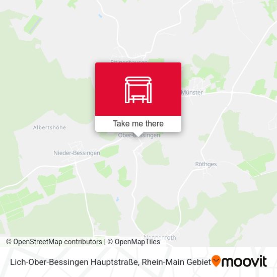 Lich-Ober-Bessingen Hauptstraße map
