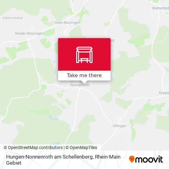 Hungen-Nonnenroth am Schellenberg map