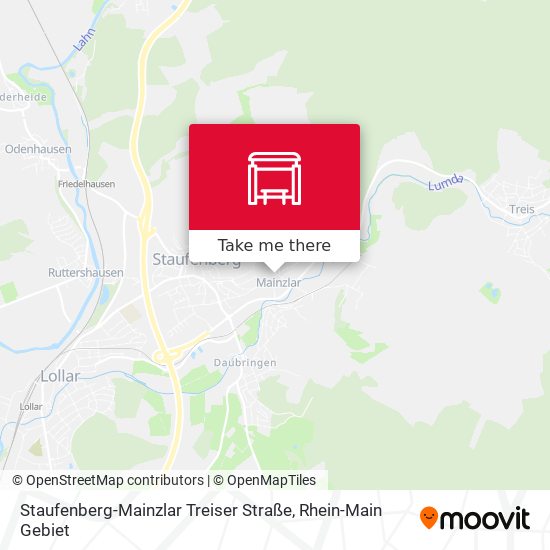 Staufenberg-Mainzlar Treiser Straße map