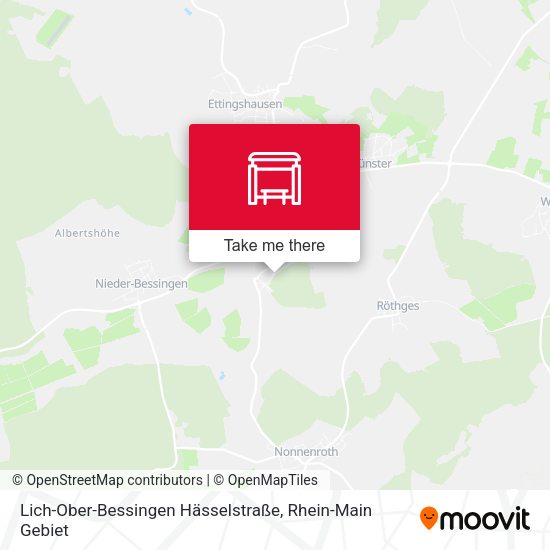 Lich-Ober-Bessingen Hässelstraße map
