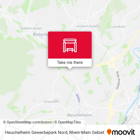 Карта Heuchelheim Gewerbepark Nord