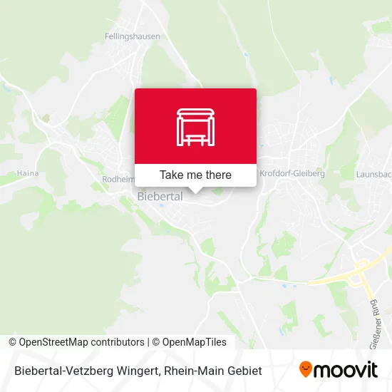 Карта Biebertal-Vetzberg Wingert