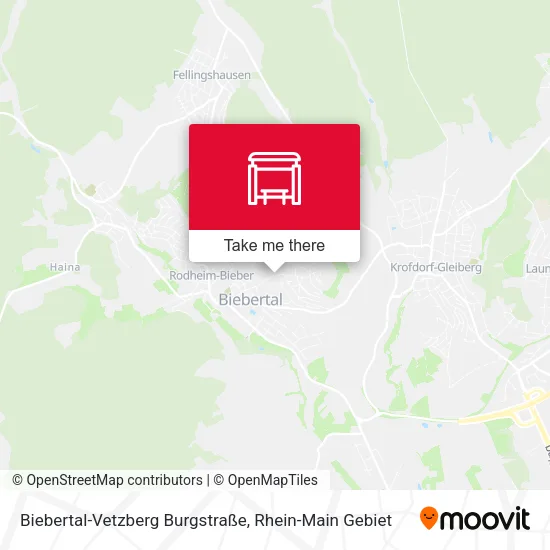 Карта Biebertal-Vetzberg Burgstraße
