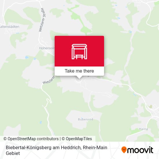 Biebertal-Königsberg am Heddrich map