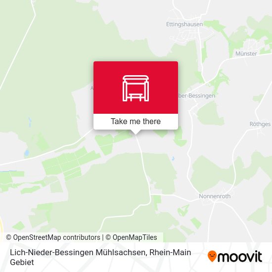Lich-Nieder-Bessingen Mühlsachsen map