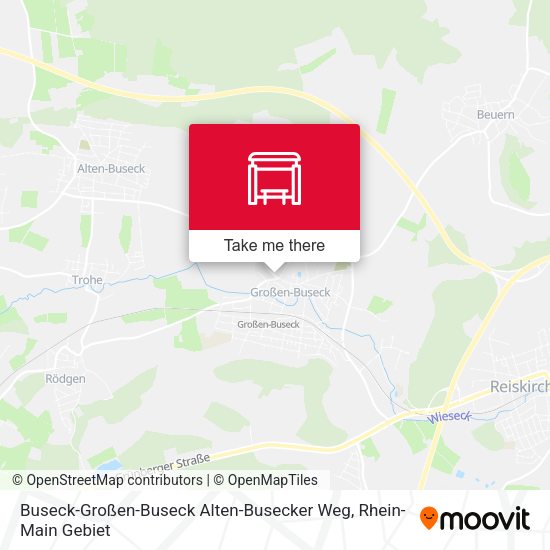 Карта Buseck-Großen-Buseck Alten-Busecker Weg